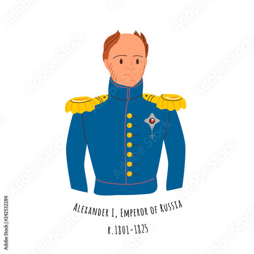 Illustration of Alexander I Romanov, emperor of Russia