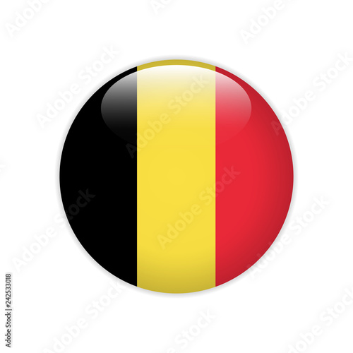 Belgium flag on button
