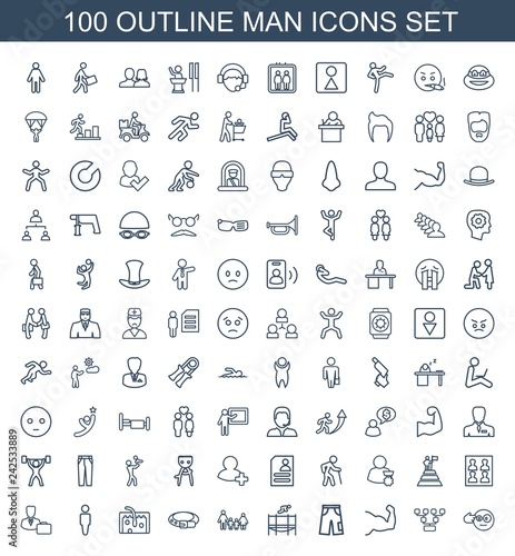 100 man icons