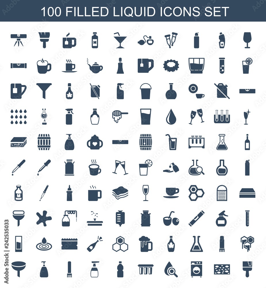 Fototapeta premium liquid icons