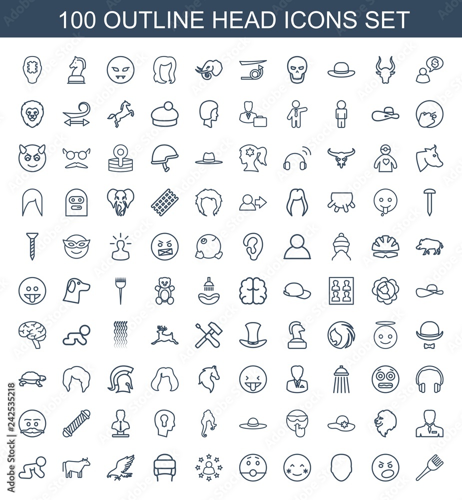 100 head icons 100 head icons