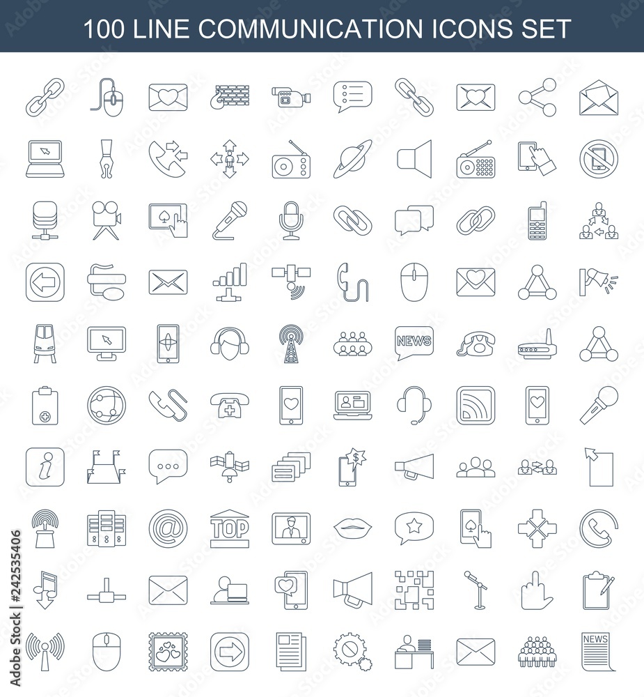 100 communication icons 100 communication icons