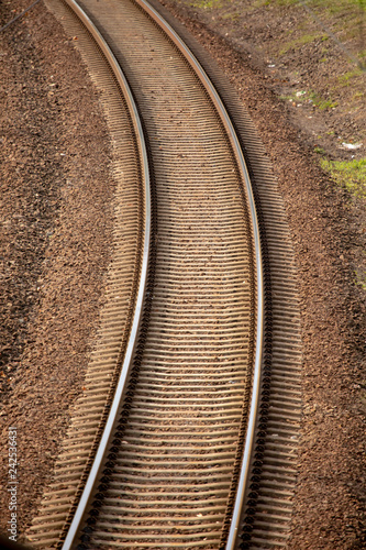 The length of the railway track