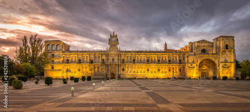 San Marcos Monastery in Leon, Spain. photo