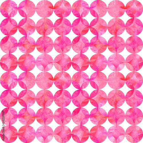 Abstract grunge pink waterc...