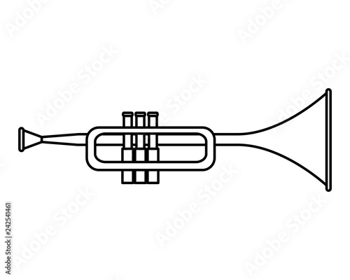 trumpet musical instrument icon