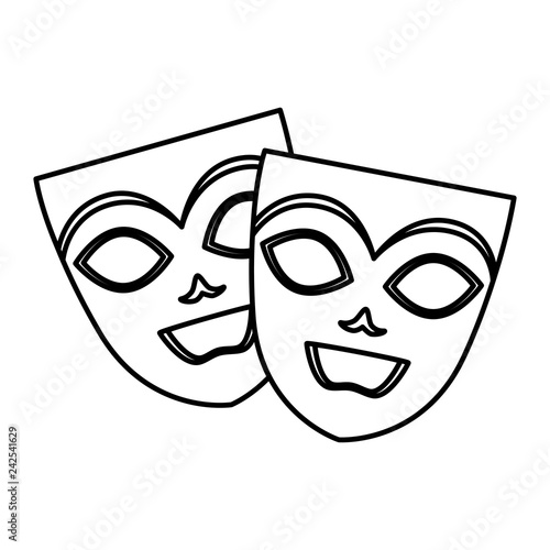 theater and carnival masks