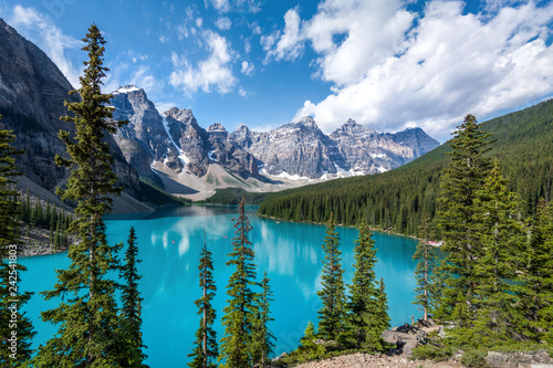 Moraine Lake in Banff National Park, Canadian Rockies, Alberta, Canada.