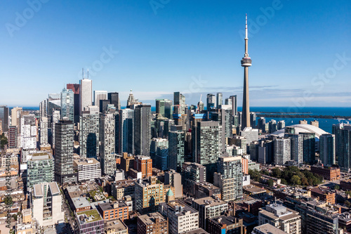 Photography Aerial view of Downtown Toronto, Ontario, Canada.