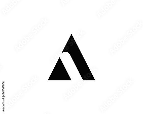 Letter A logo  design abstract  ,logo icon design template.