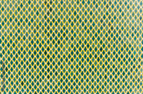Arabic pattern, oriental islamic ornament. Moroccan tile, or Moroccan zellij - traditional mosaic