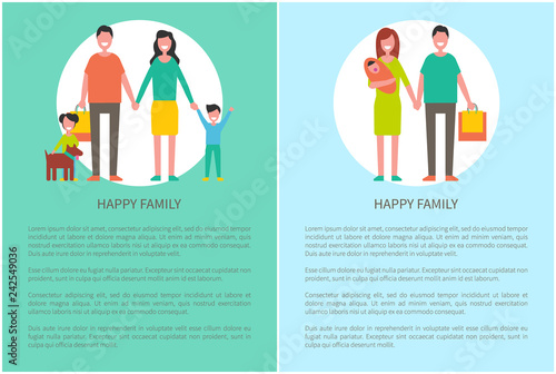Family Parents Motherhood Vector Illustration