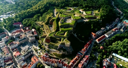 Poland, bastion of Klodzko fortress, drone shot