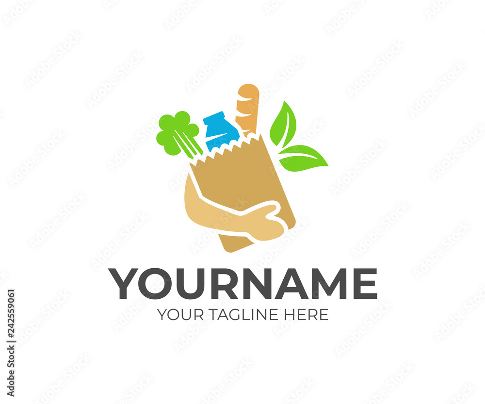 Paper bag top logo design