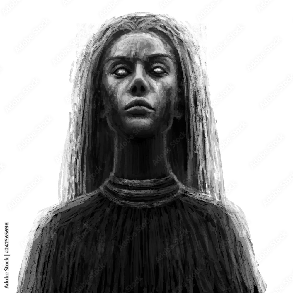Fotografie Black shaman woman.