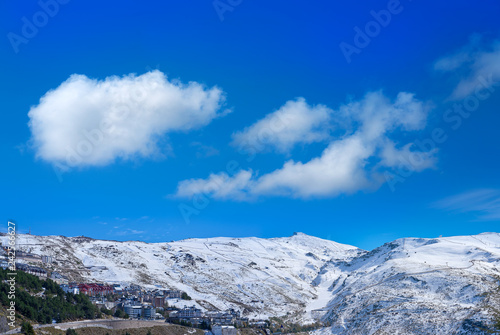 Sierra Nevada village ski resort Granada © lunamarina