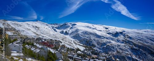 Sierra Nevada village ski resort Granada