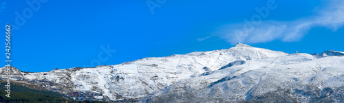 Sierra Nevada mountain ski resort Granada