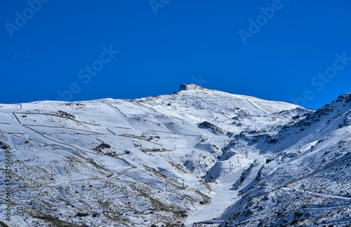 Sierra Nevada mountain ski resort Granada