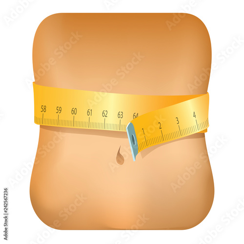 Measuring belly icon