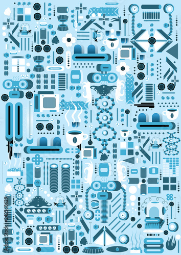 Robot Parts wallpaper