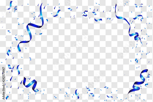 Blue confetti background