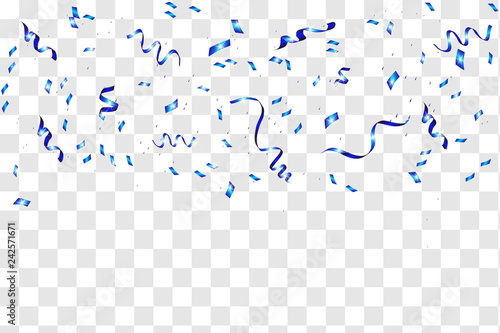 Blue confetti background