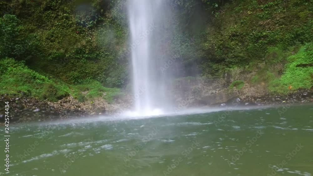 Waterfall Reaches Pool in the Jungle Waterfall Reaches Pool in the Jungle