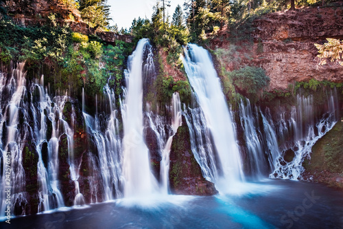 McArthur-Burney falls in Shasta National Forest  north California  long exposure