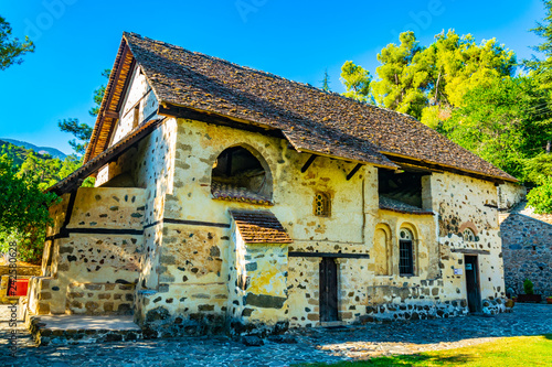 church of Agios Nikolaos tis Stegis at Kakopetria village on Cyprus photo