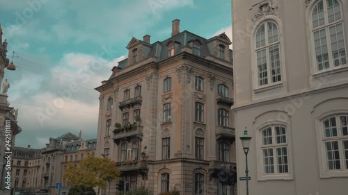 Old building in Copenhagen near Castle Amalienborg photo