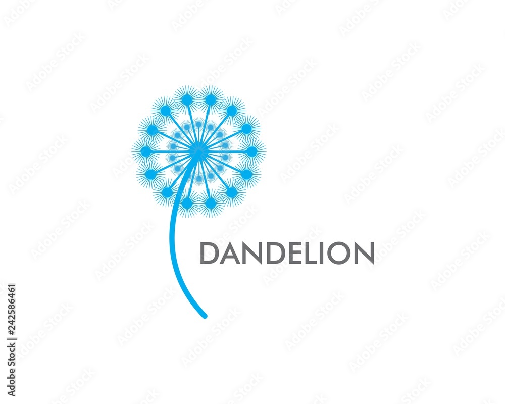 Dandelion flower logo Dandelion flower logo