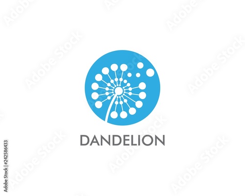 Dandelion flower logo