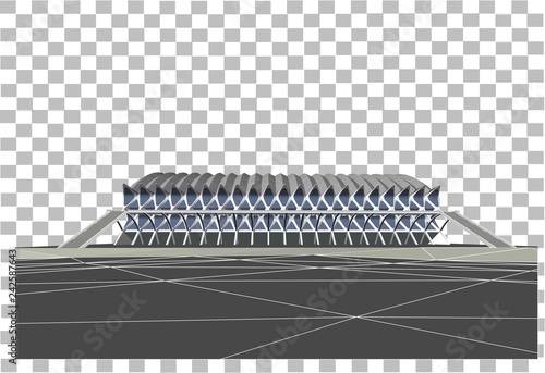 3d building model vector