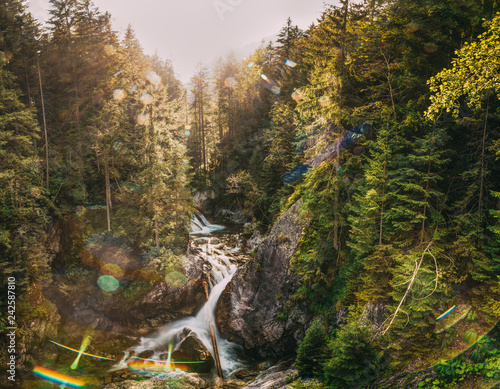Fototapeta Naklejka Na Ścianę i Meble -  Tatra National Park, Poland. Waterfall Wodogrzmoty Mickiewicza I