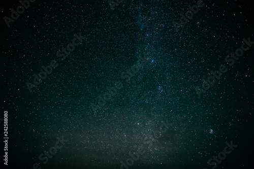 Night Starry Sky With Glowing Stars. Night Starry Sky Background