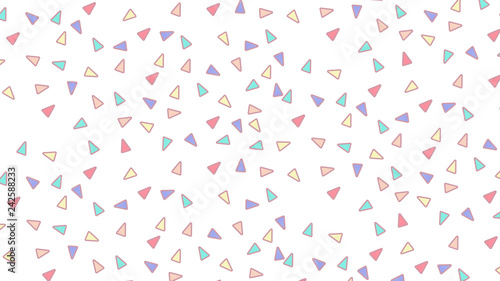 Abstract pattern with triangles in Soft gradient pastel background in sweet color