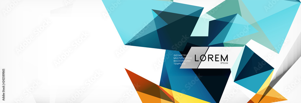 Mosaic triangular low poly style abstract geometric background. Polygonal vector. Abstract white bright technology design. Mosaic triangular low poly style abstract geometric background. Polygonal vector. Abstract white bright technology design.