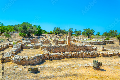 Ruins of Basilica Agia Triada on Karpaz peninsula, Cyprus photo