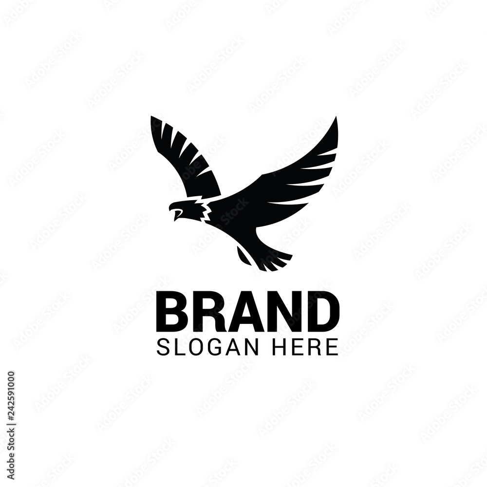 Flying eagle logo template Flying eagle logo template