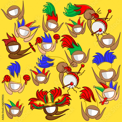 caricas bailando al ritmo de la samba