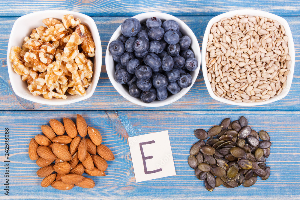 Natural products or ingredients as source vitamin E, minerals and dietary fiber