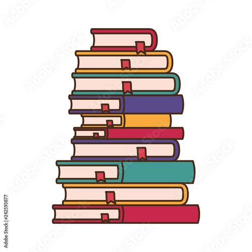 stack of books isolated icon