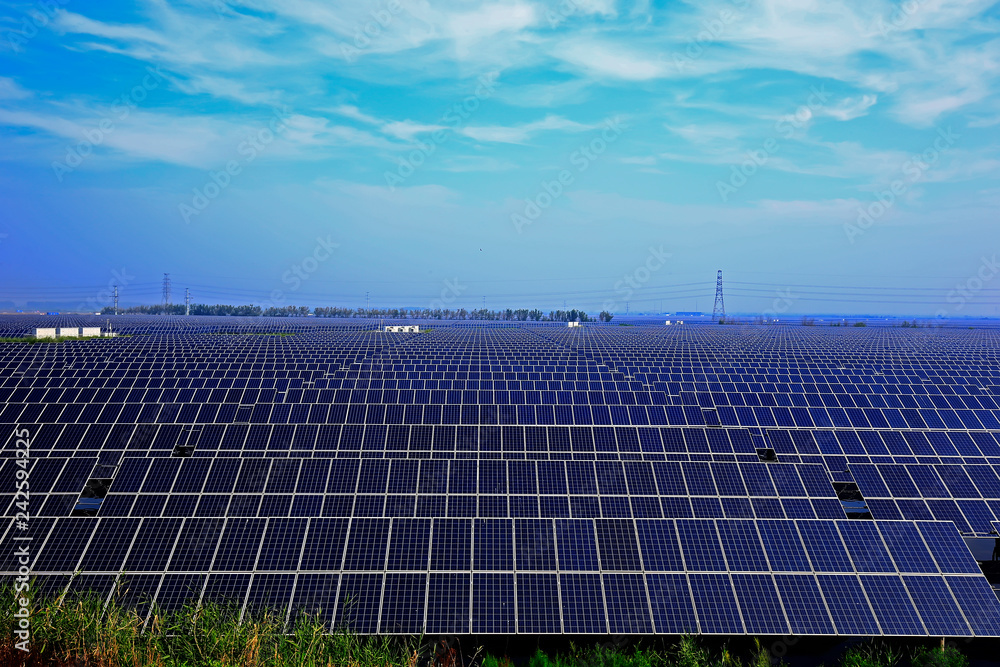 Solar panels on the water Solar panels on the water