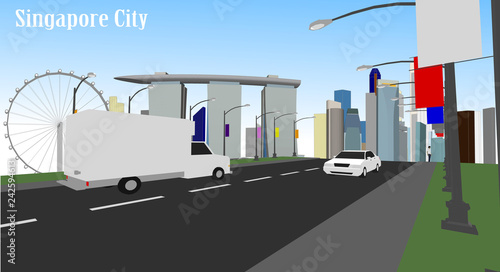  Vector is built in the city of Singapore.
