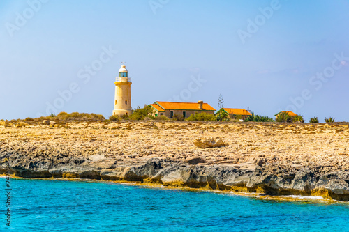 Lighthouse at Cape Greco, Cyprus photo