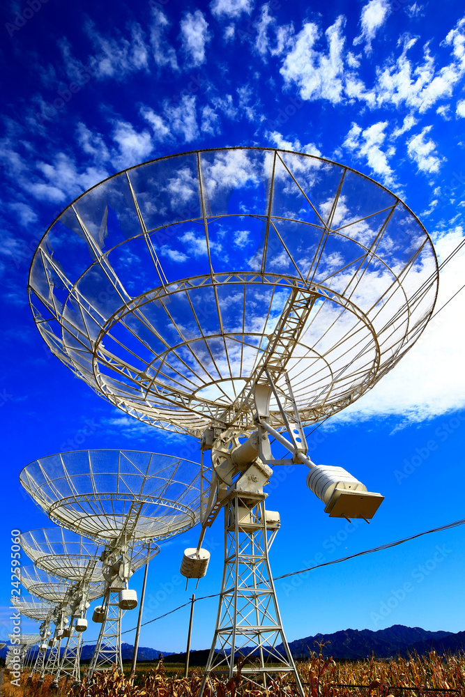 The observatory radio telescope