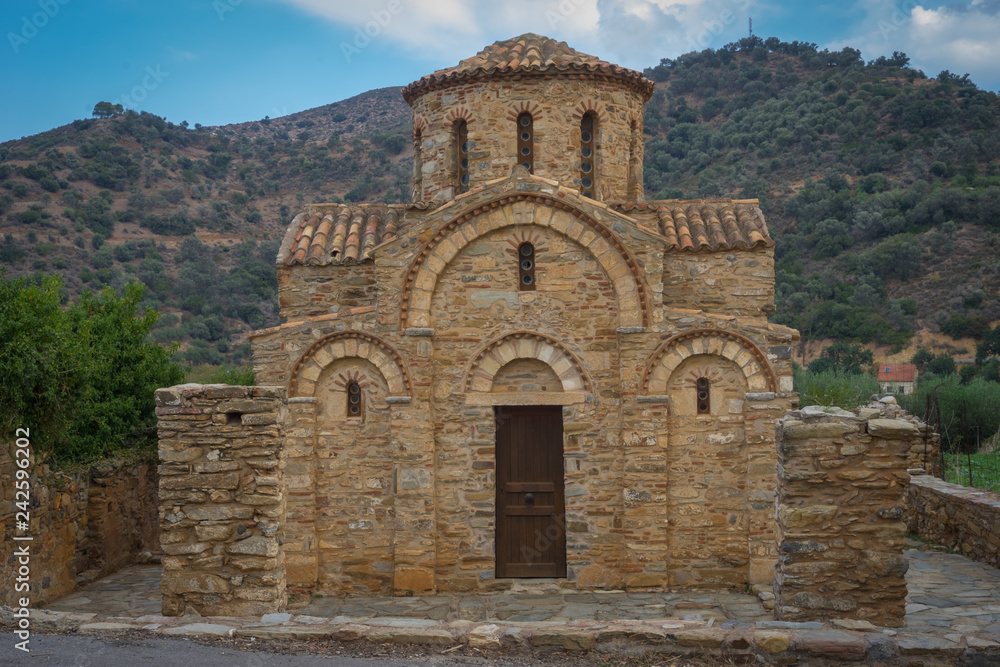 Heraklion, Crete - 10 01 2018: Panagia Church of Lumbinies