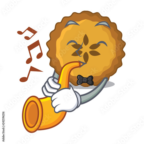 With trumpet apple pie on the character board
