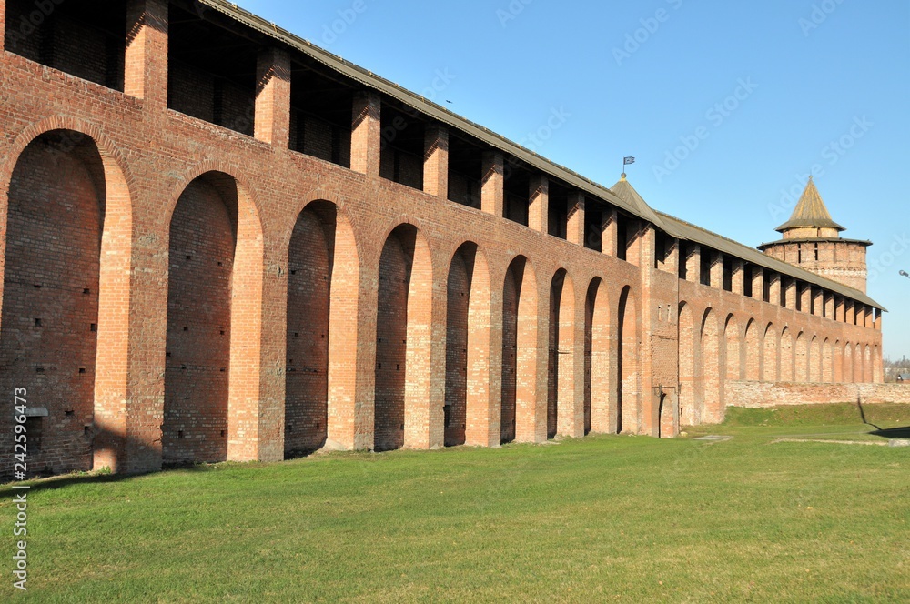 Kolomna cathedral wall fortress